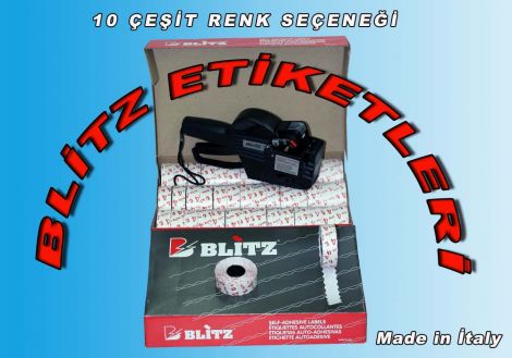 12X22 Blitz Etiket